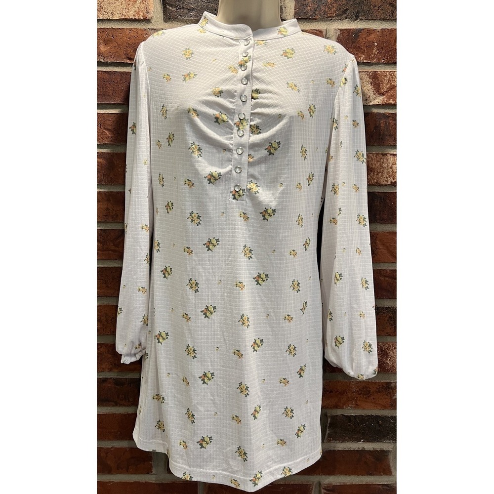 Chaser Women's Shayla Mini Dress Size Small Sunrise Floral Long Sleeve